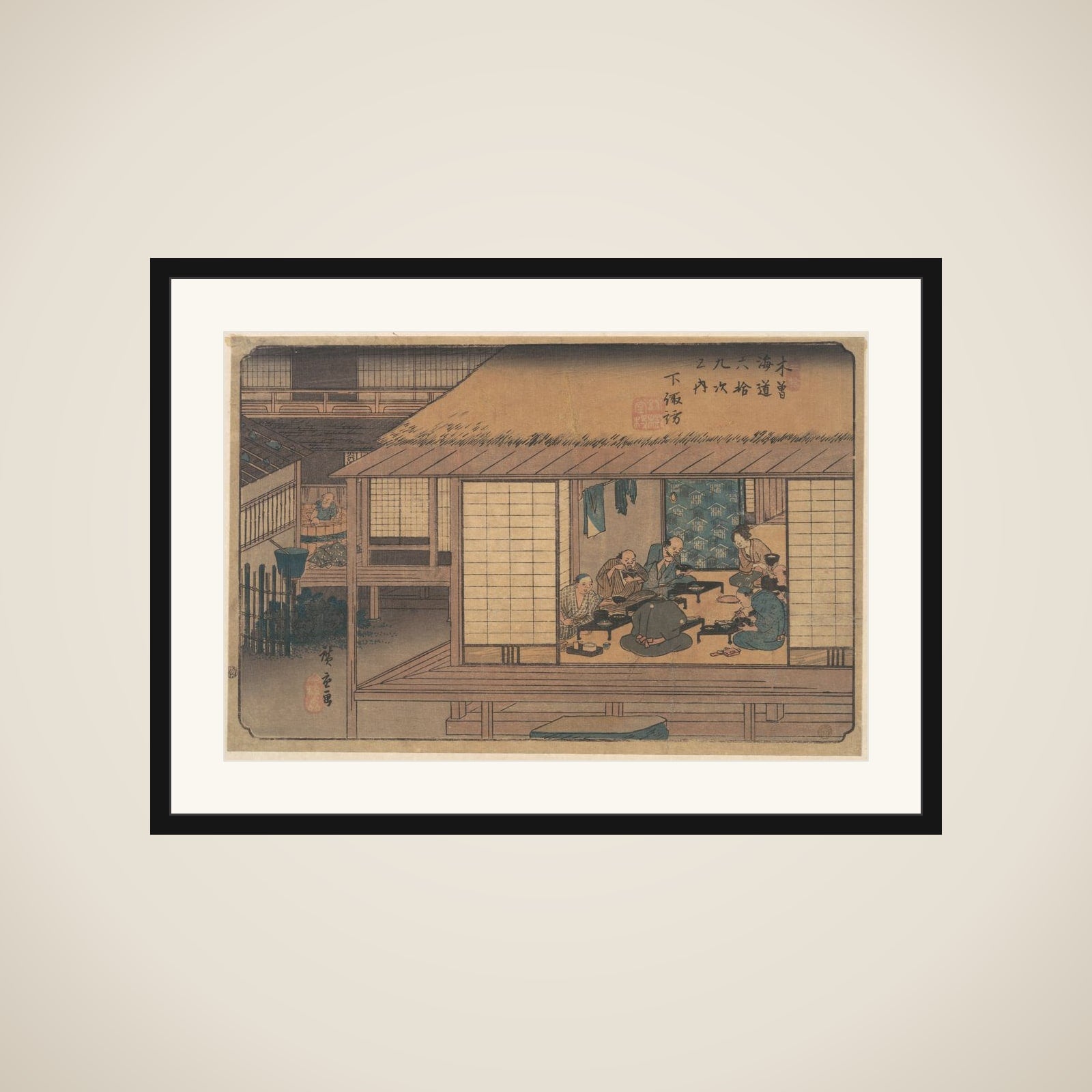 Shimono Suwa Station framed