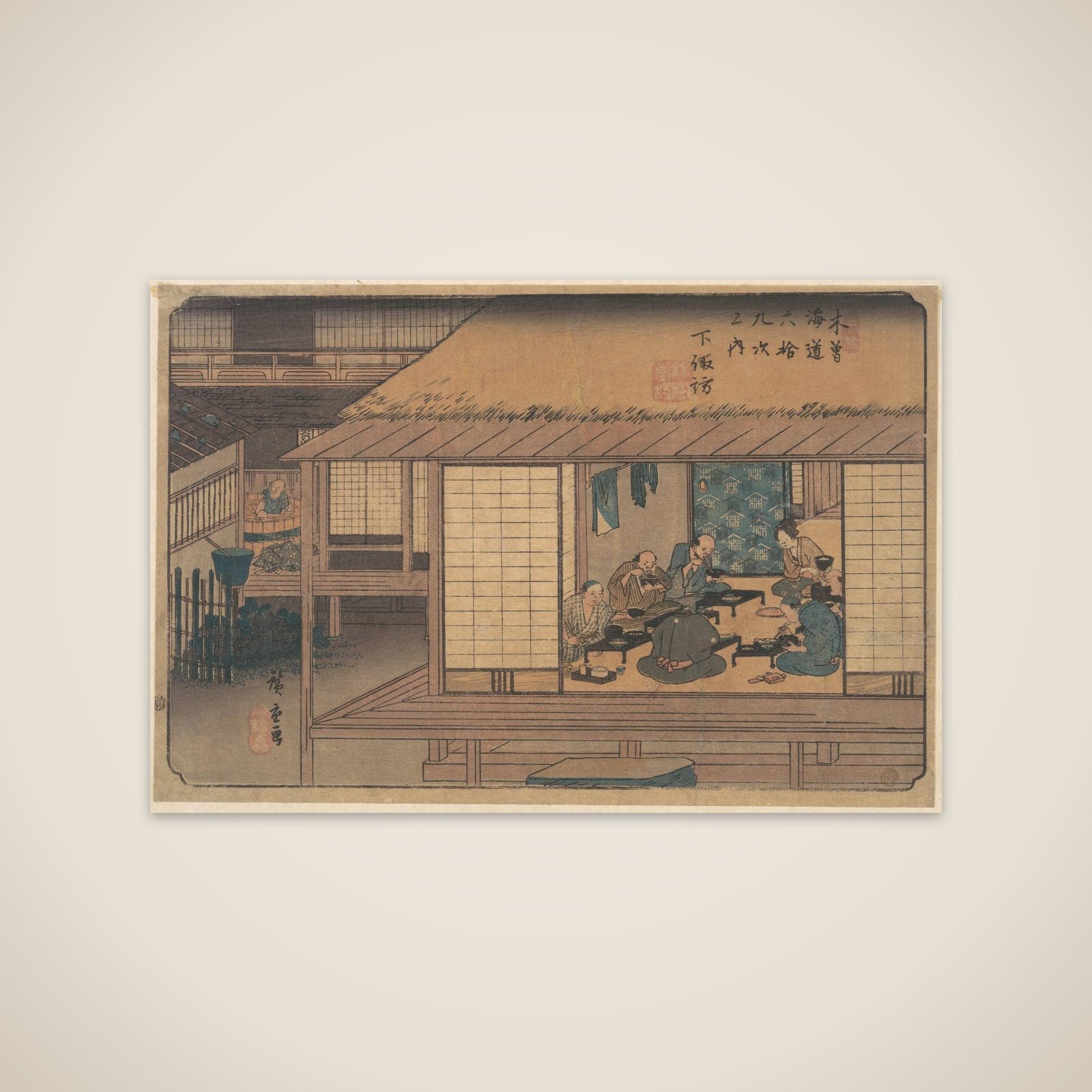 Shimono Suwa Station unframed print