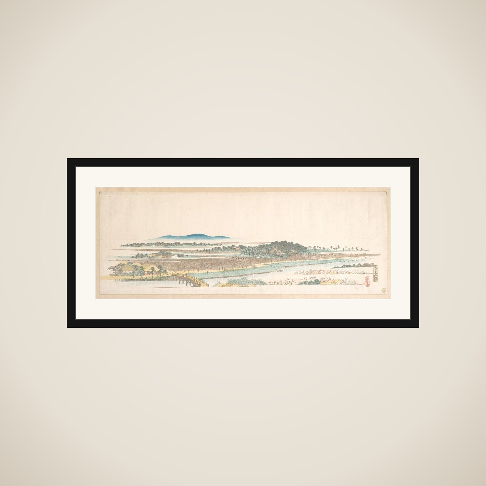 View of Azuma Wood framed
