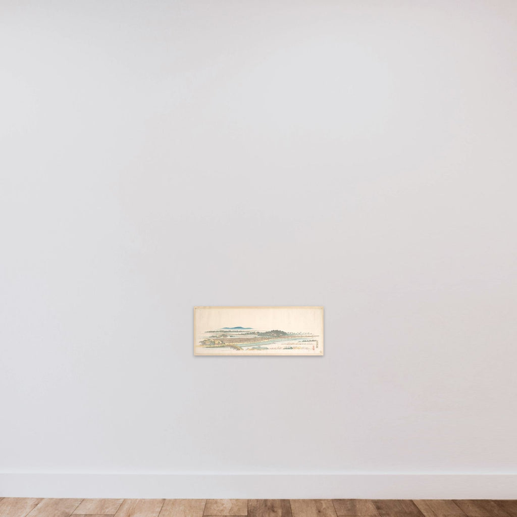 View of Azuma Wood unframed — shown to scale