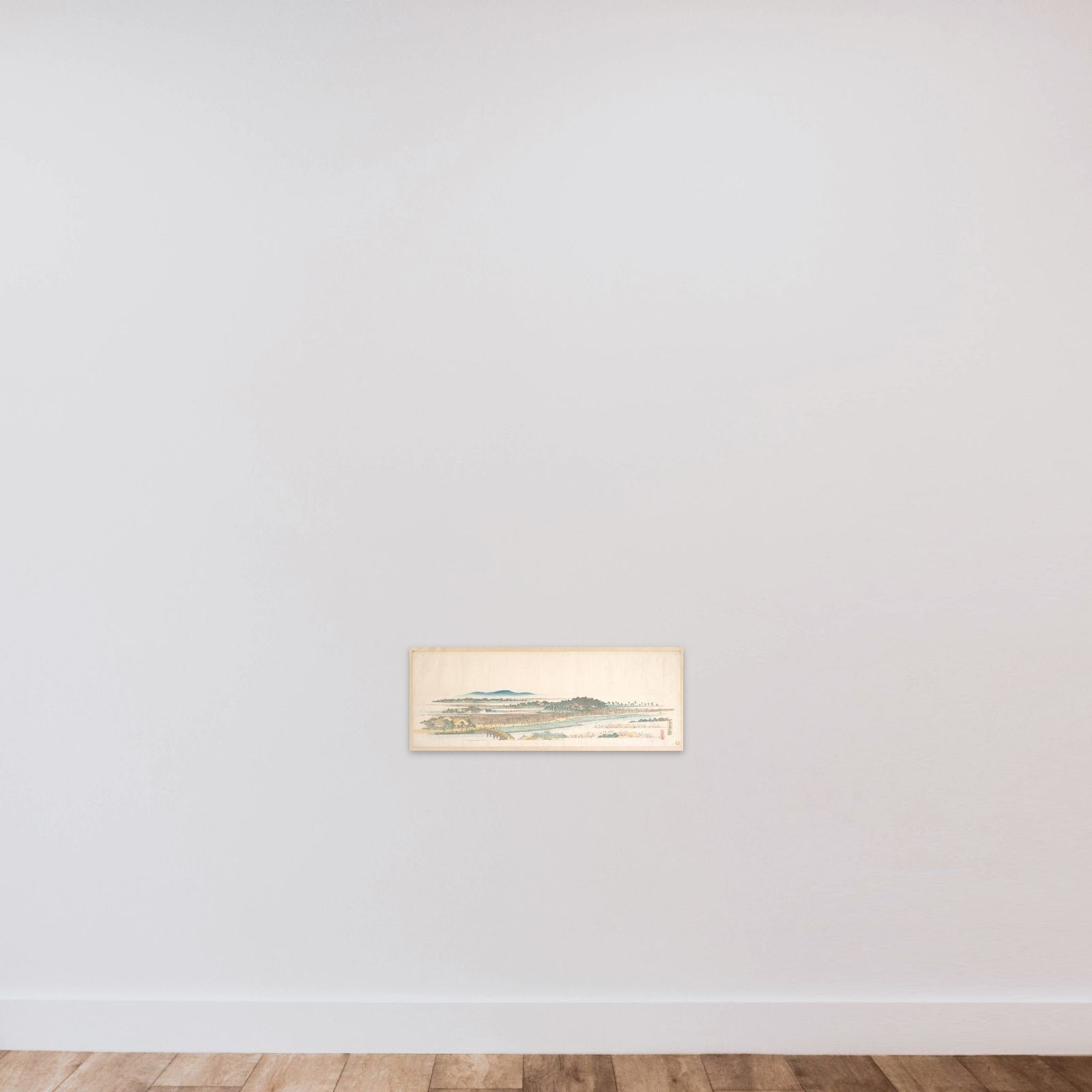 View of Azuma Wood unframed — shown to scale