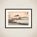 Clearing Weather at Awazu, Lake Biwa framed