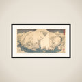 The Kiso Mountains in Snow framed