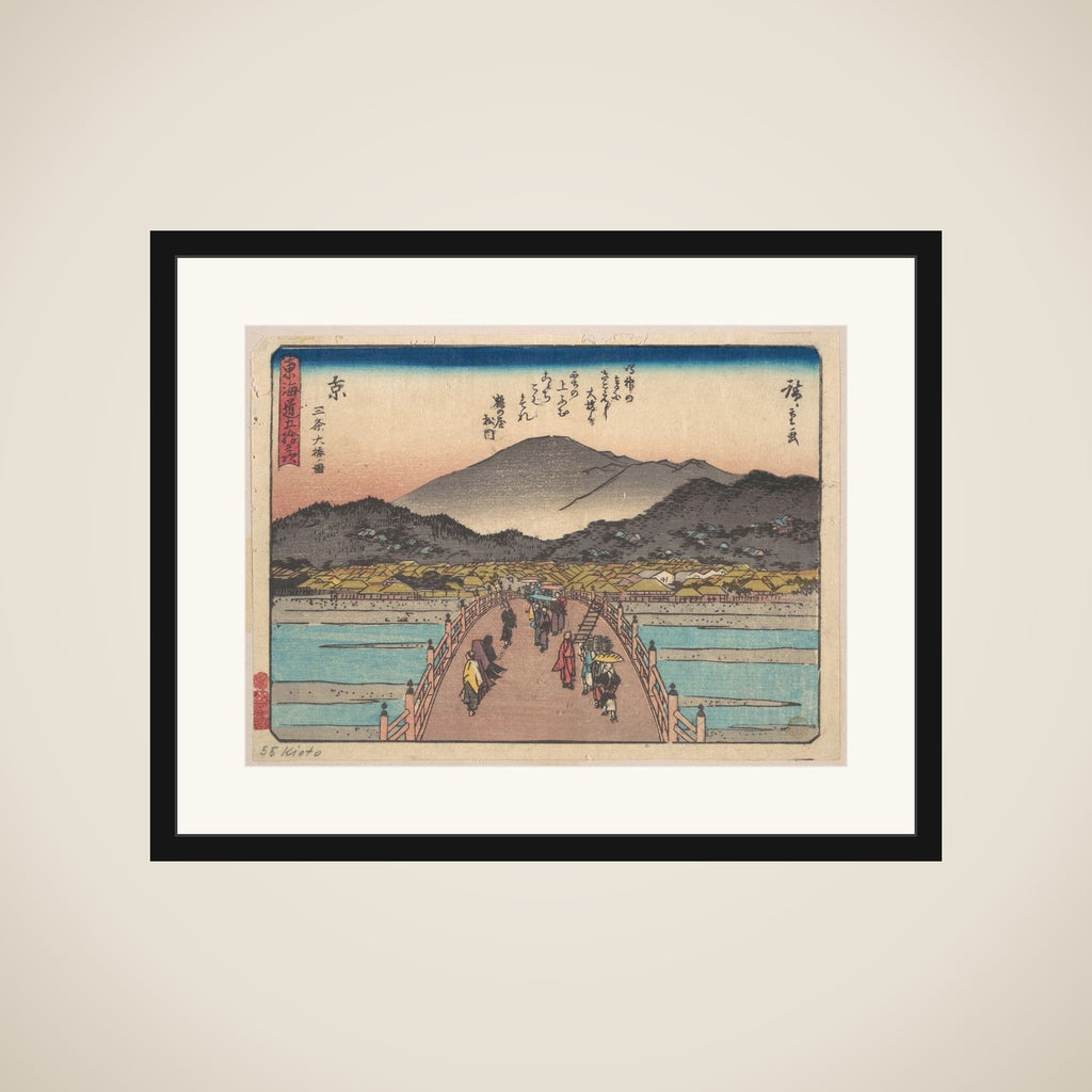 Kyoto: Sanju Ohashi no zu. framed