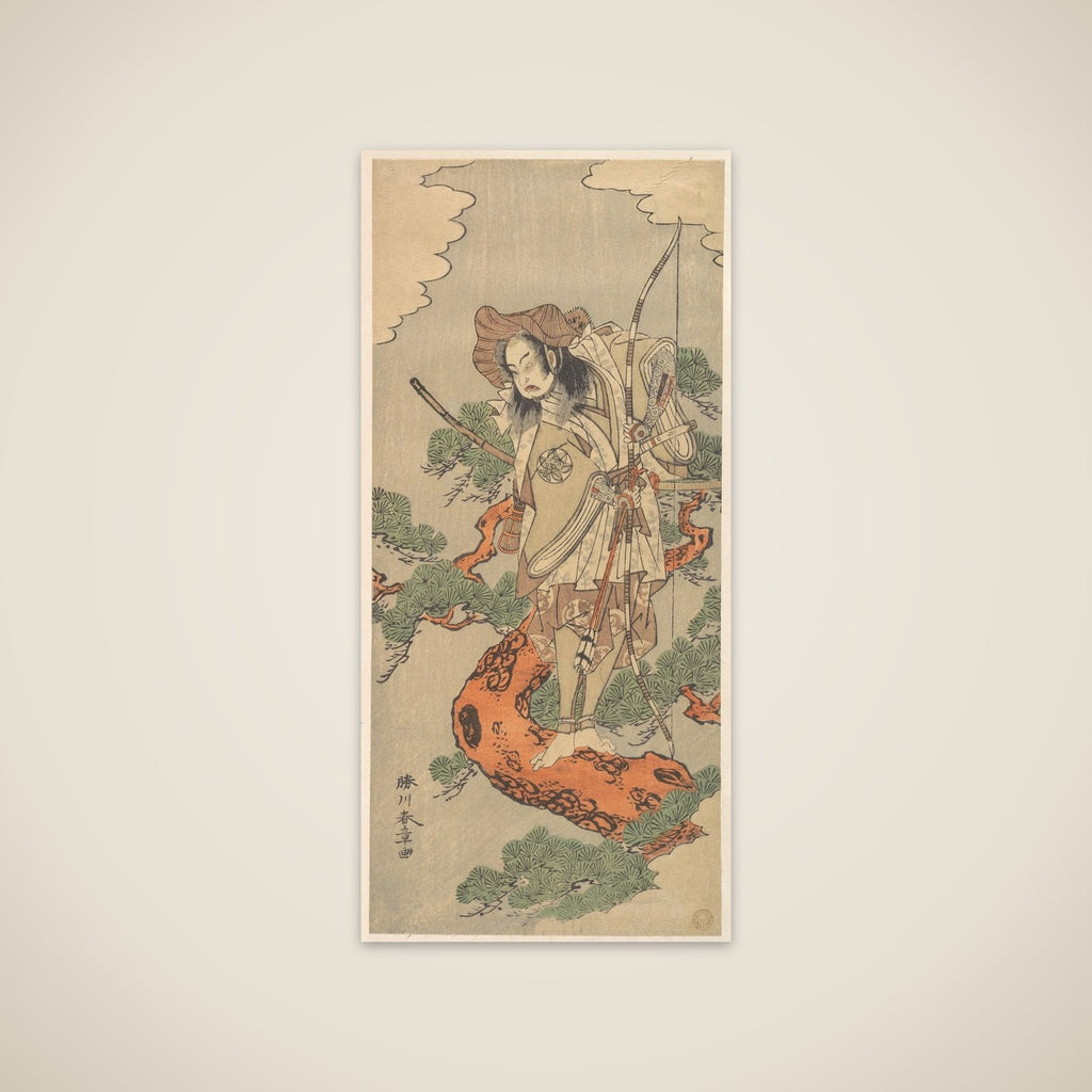 The Ninth Ichimura Uzaemon as a Samurai Warrior unframed print