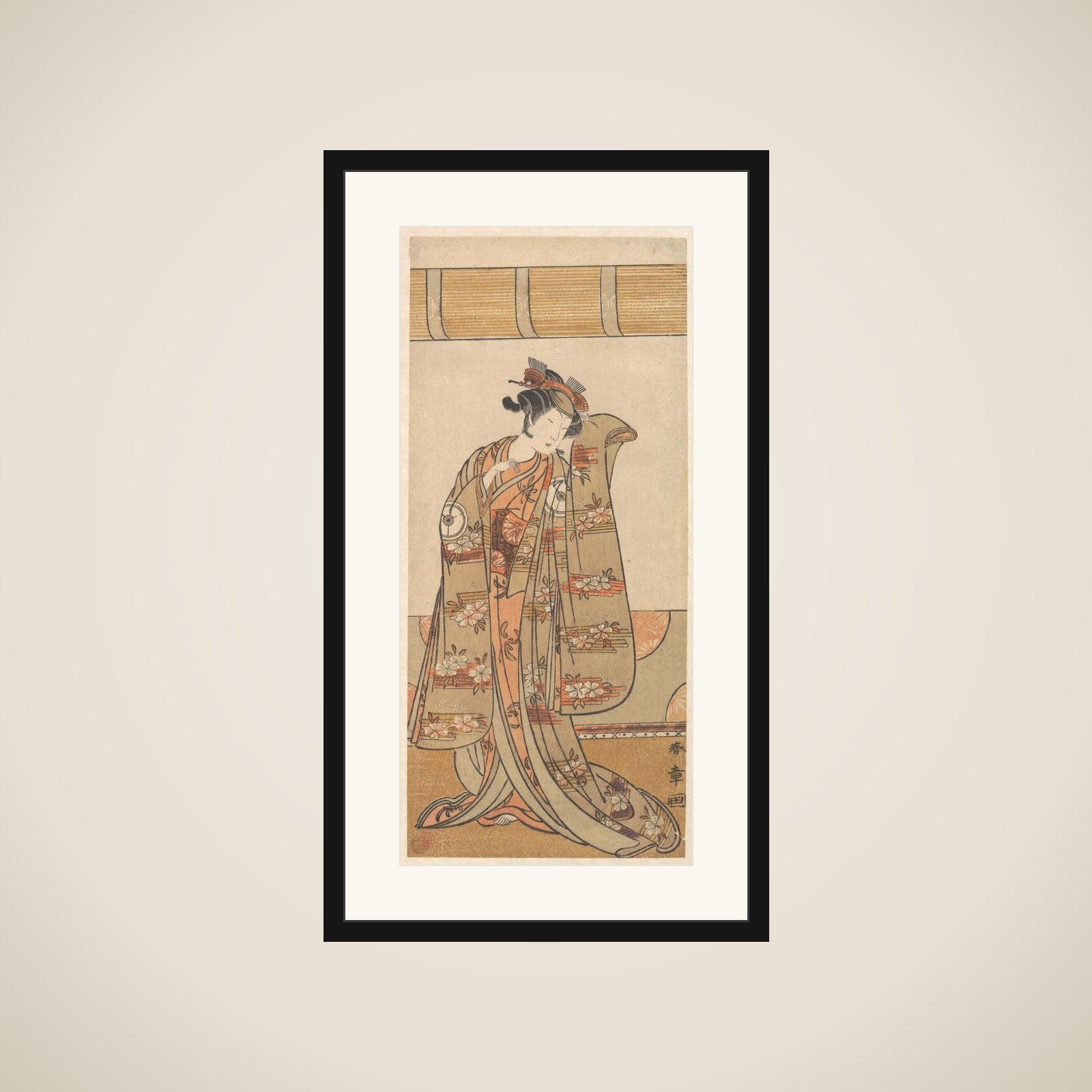 The Fourth Iwai Hanshiro as a Woman framed