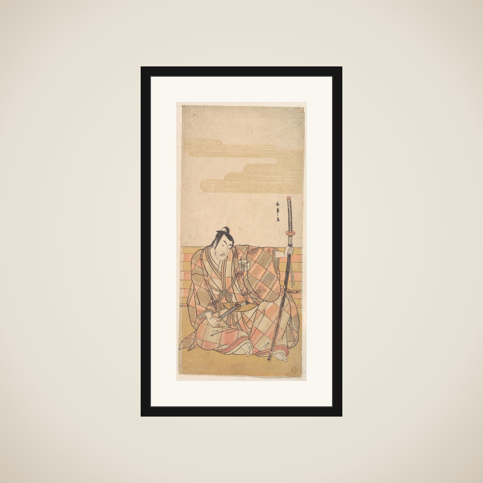 The Fourth Matsumoto Koshiro as a Samurai framed