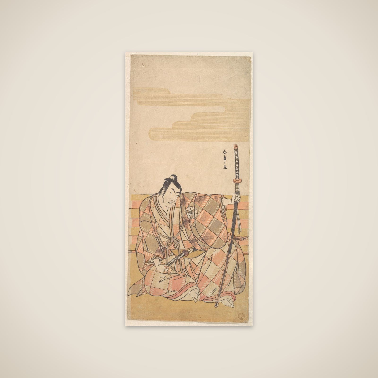 The Fourth Matsumoto Koshiro as a Samurai unframed print