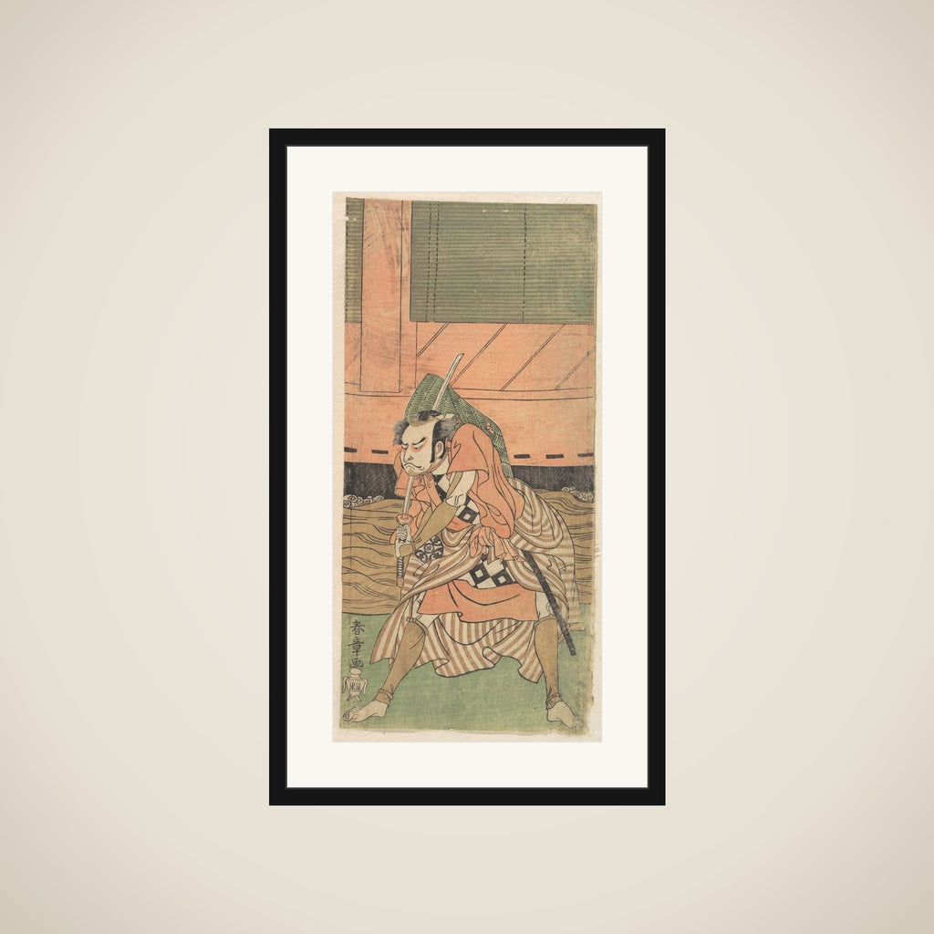 The First Nakamura Nakazo as a Samurai framed
