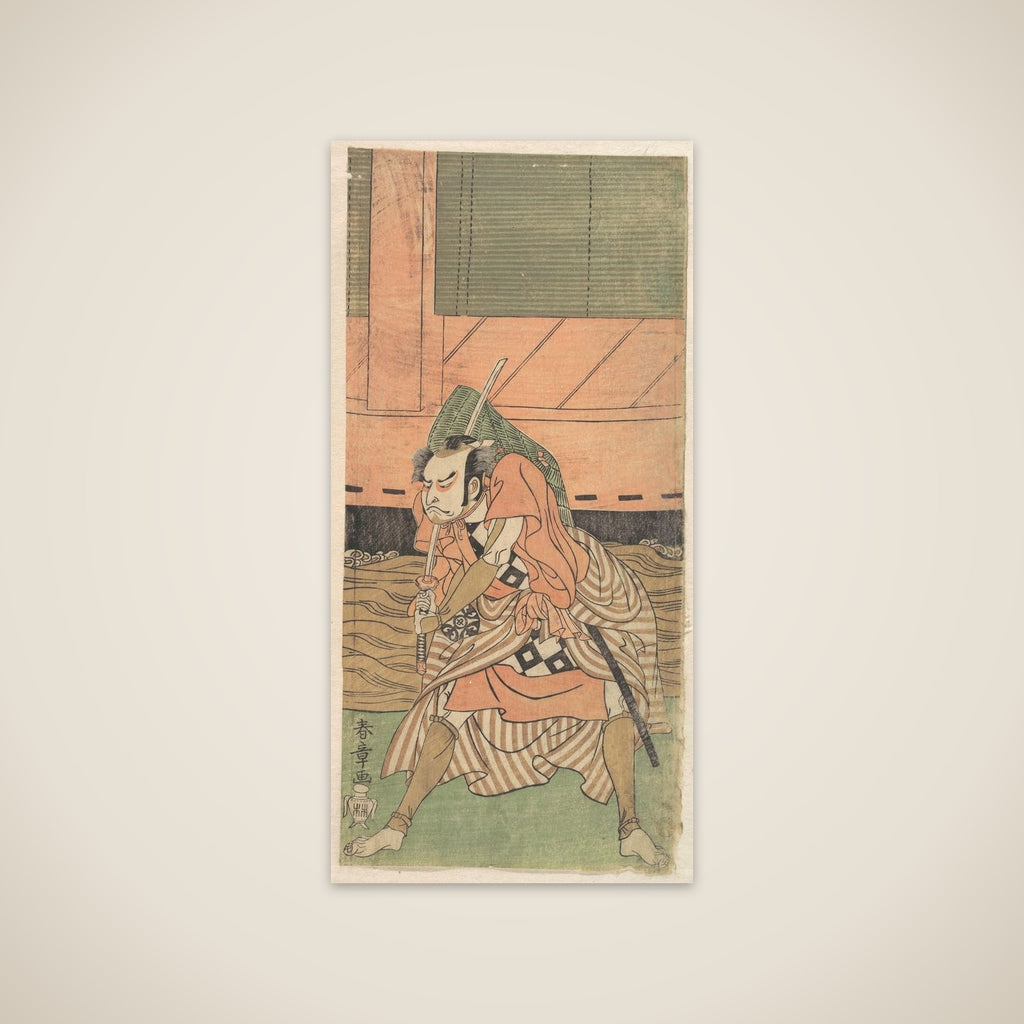 The First Nakamura Nakazo as a Samurai unframed print