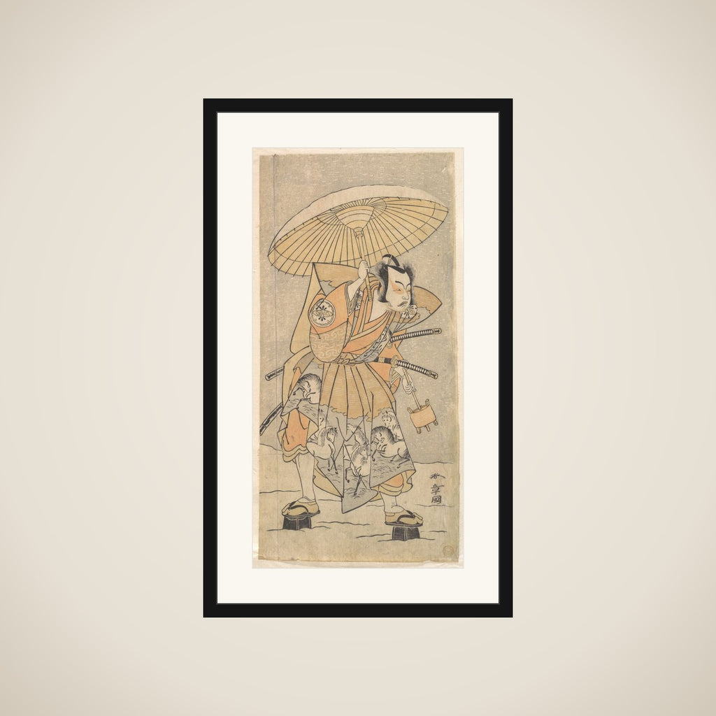 The Second Nakamura Juzo as a Samurai framed