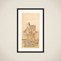 Bando Mitsugoro in the role of Soga no Juro framed