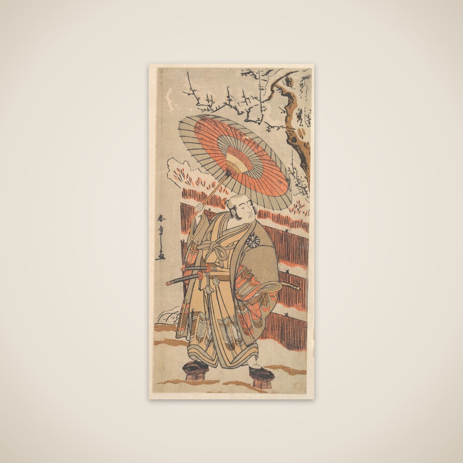 Kabuki Actor Nakamura Denkurō II unframed print