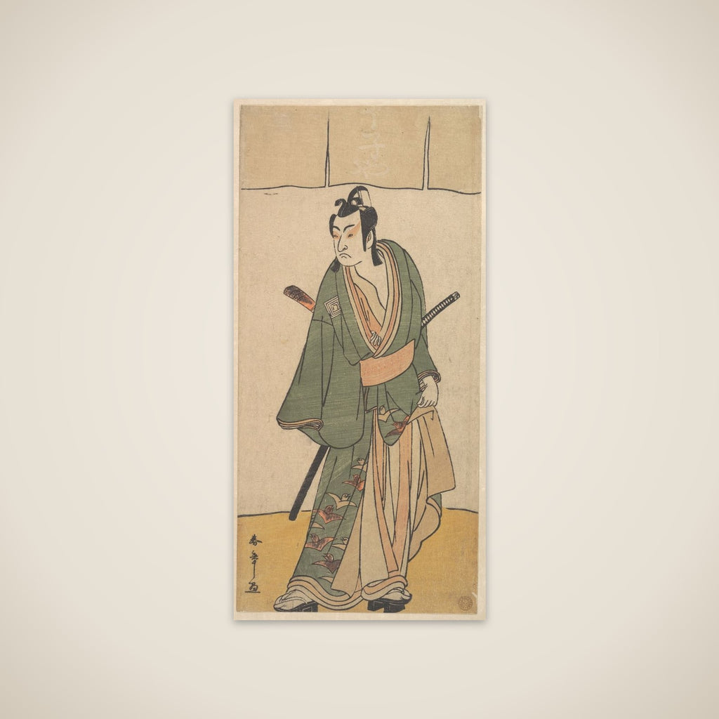 The Second Ichikawa Monnosuke in the role of Soga no Juro Sukenari unframed print