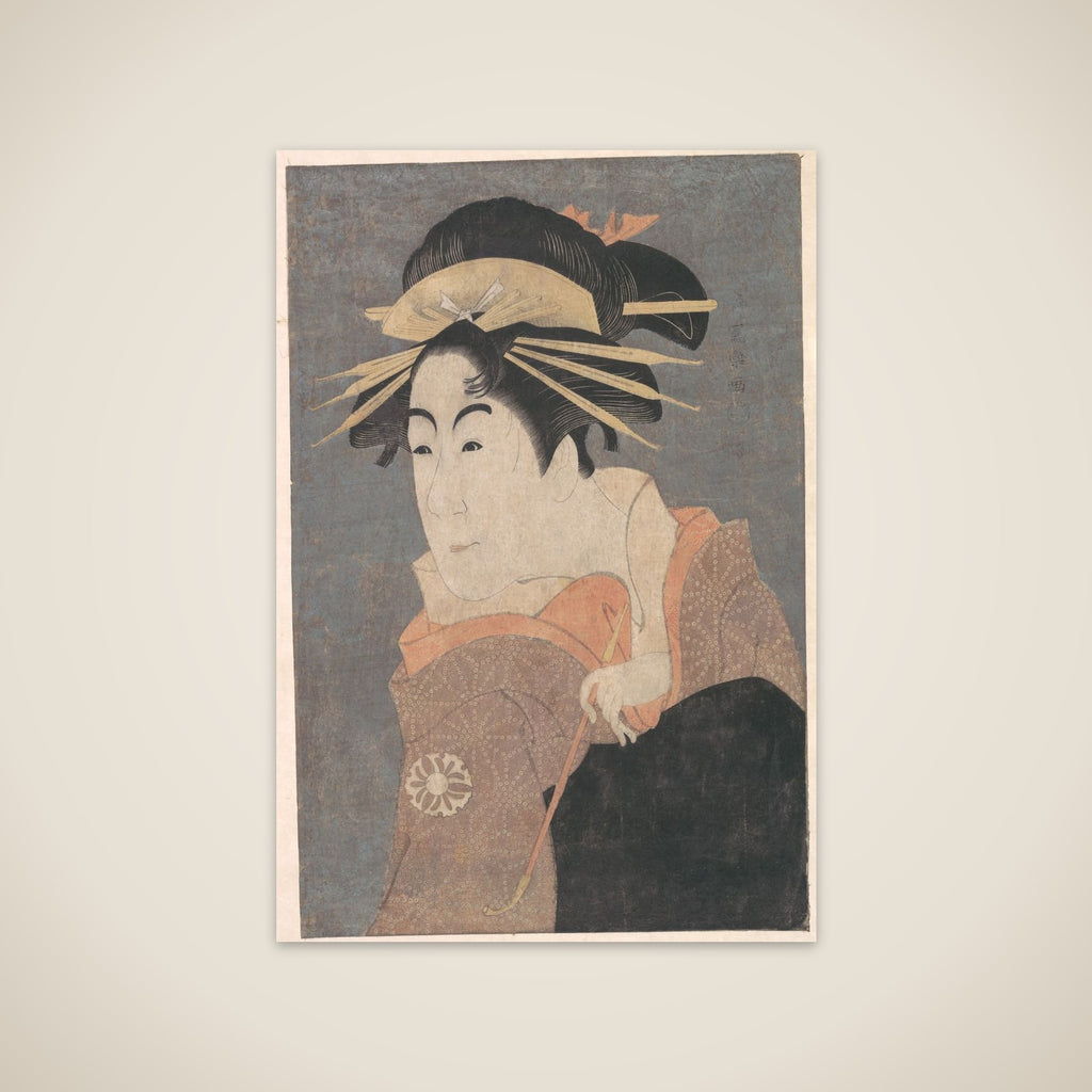 Matsumoto Yonesaburo as Kewaizaka no Shosho in the Play "Katakiuchi Noriyaibanashi" unframed print