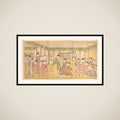 New Year's Celebration in a Large Mansion framed
