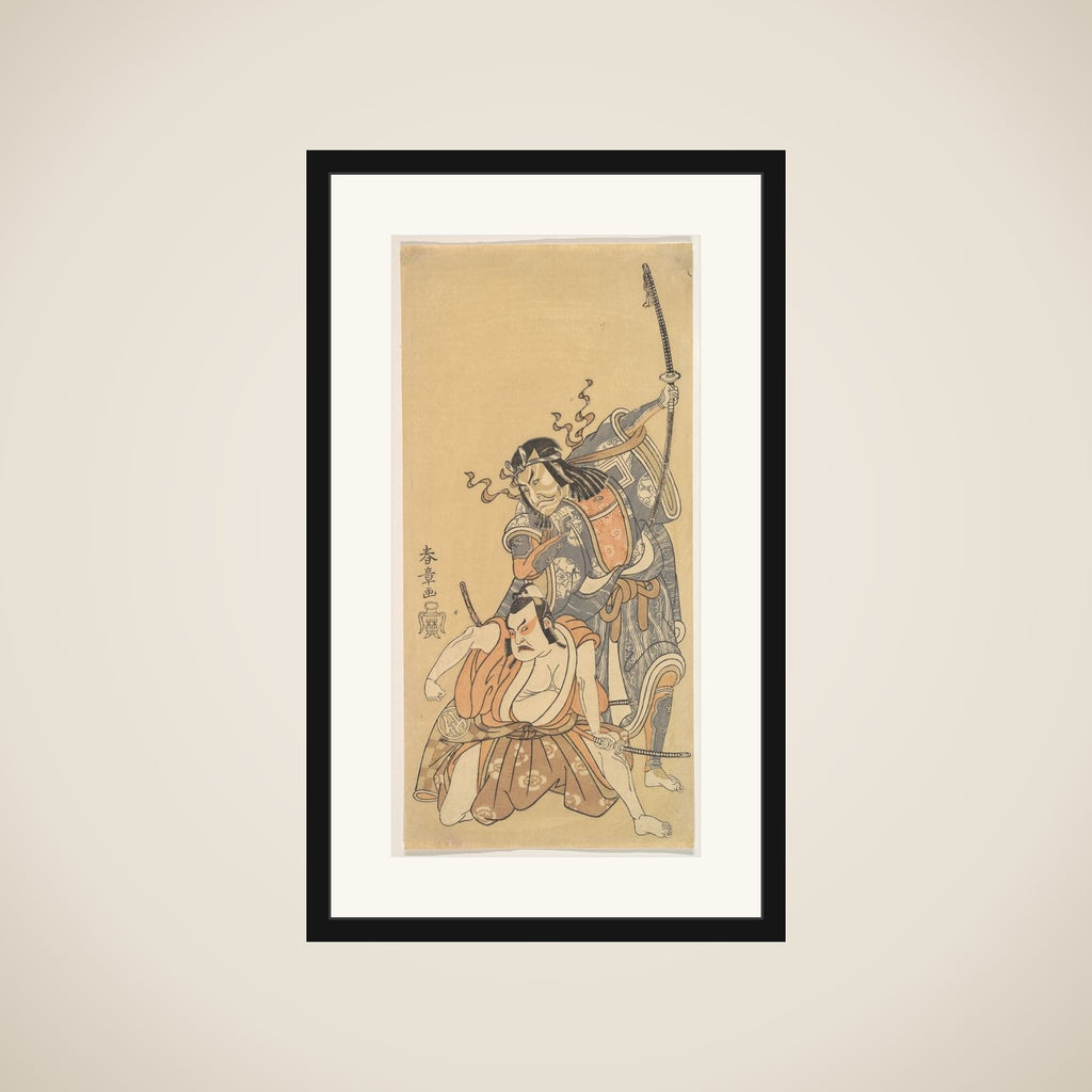 Scene from the Drama "Soga Moyo Aigo no Wakamatsu" framed