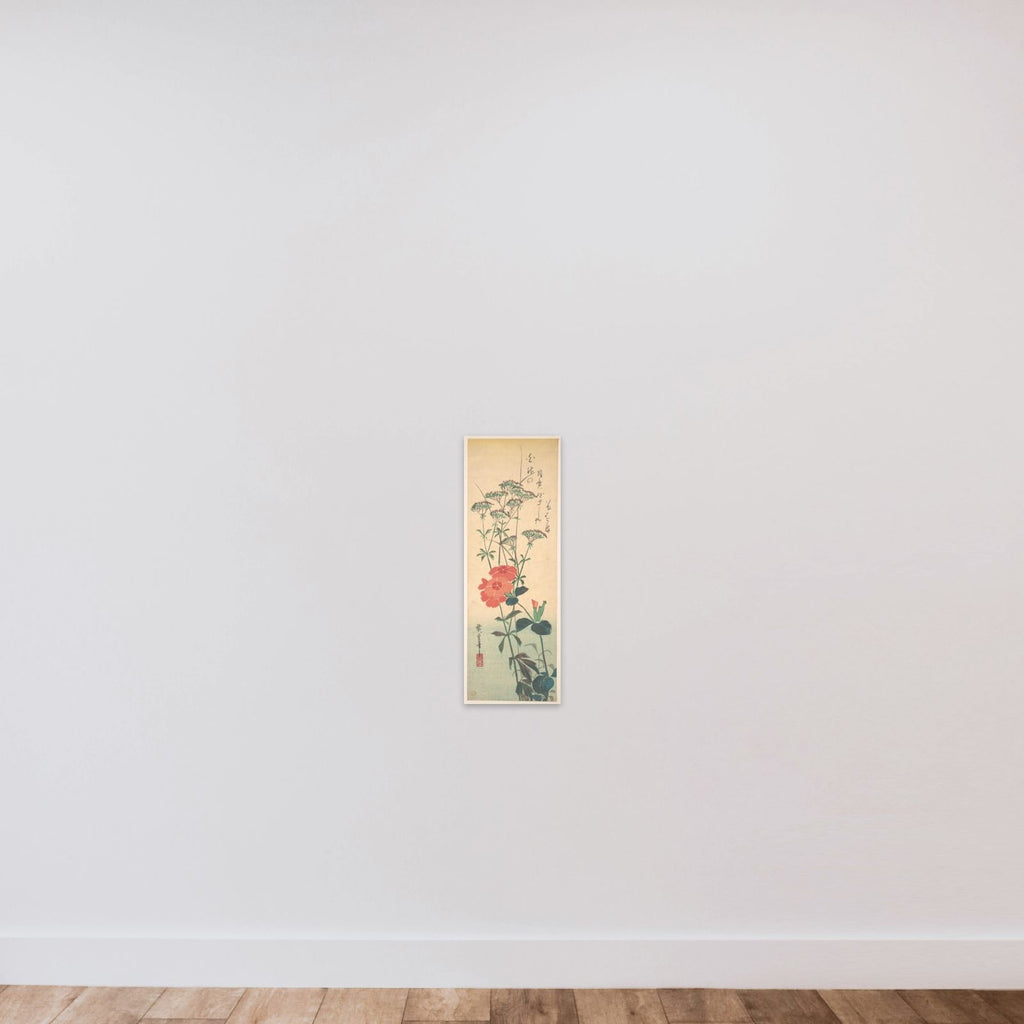 Superb Pinks and Chinese Agrimony unframed — shown to scale