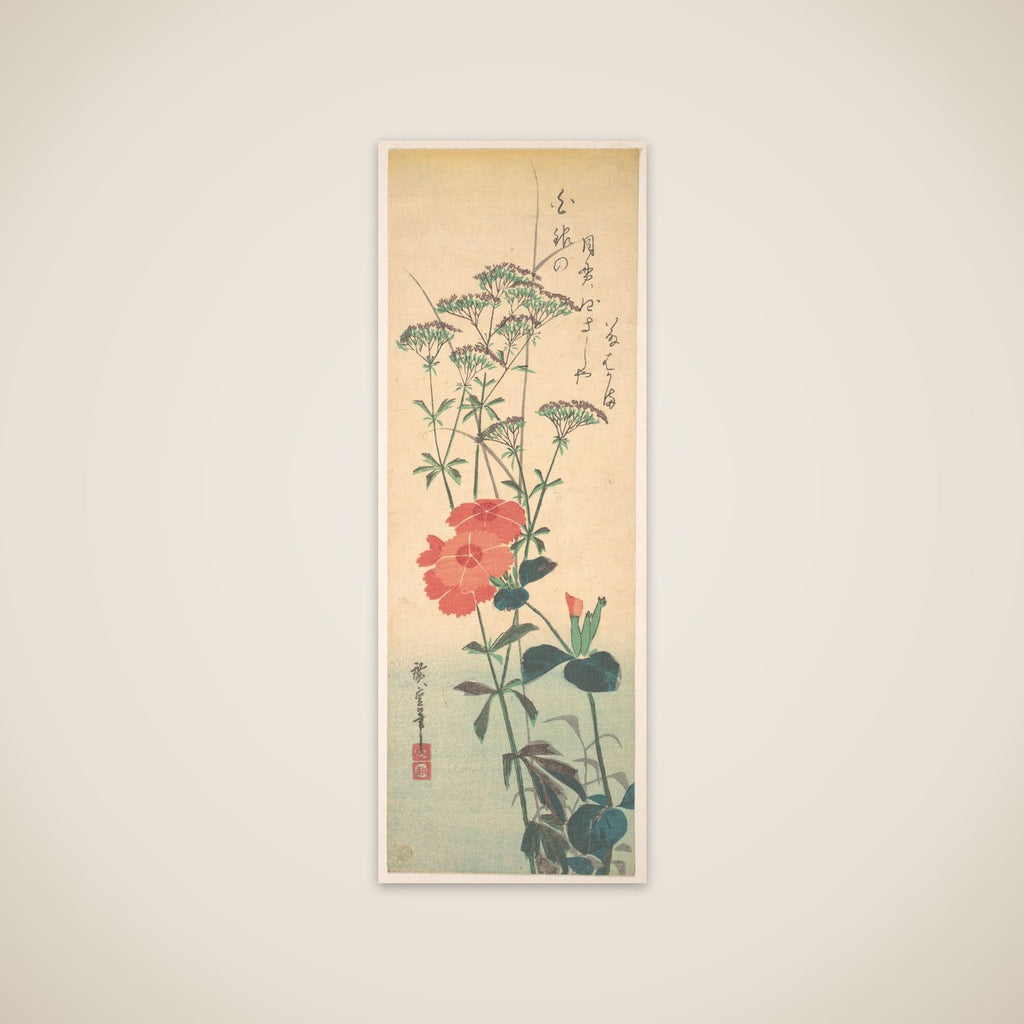 Superb Pinks and Chinese Agrimony unframed print