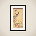 Roses and Sparrow framed