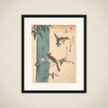 Bamboo and Sparrows framed