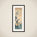 Hibiscus and Bluebird framed