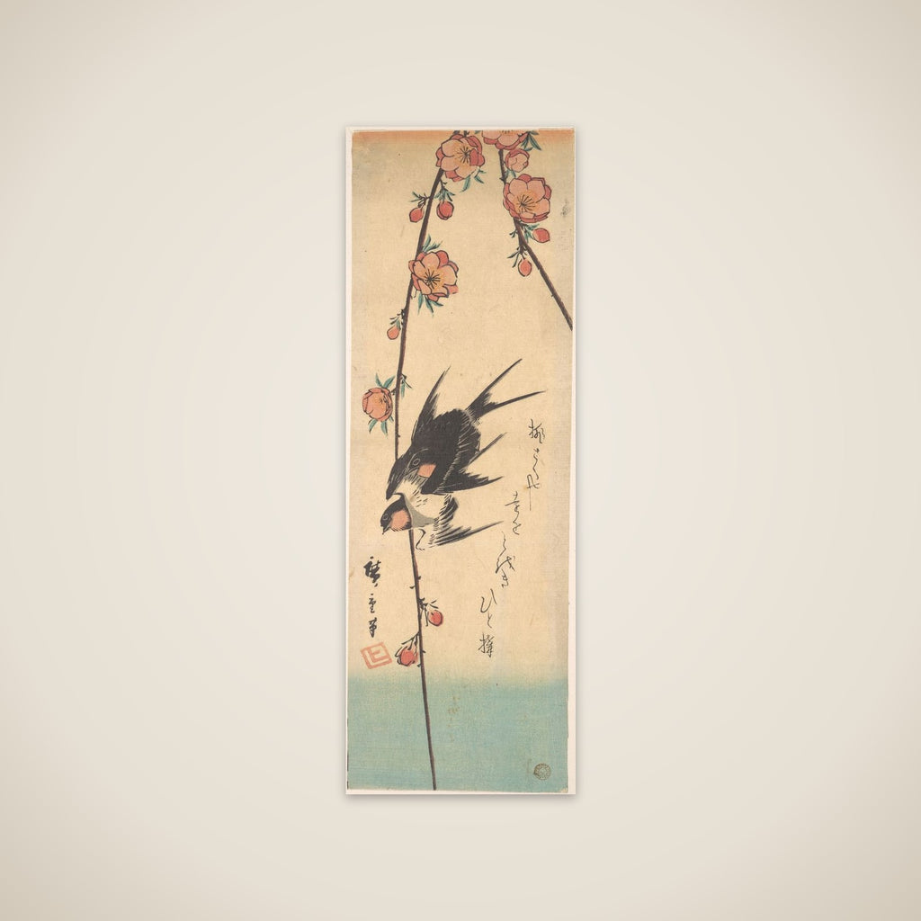 Pear Blossoms and Swallows unframed print