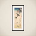 Purple Magnolia and Hornbill framed