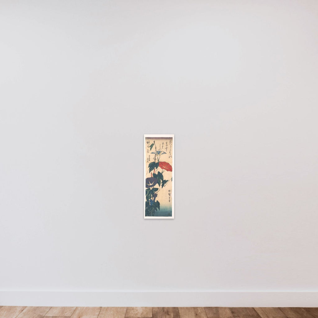 Morning Glories unframed — shown to scale