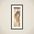 A Peacock Perched on a Maple Tree framed