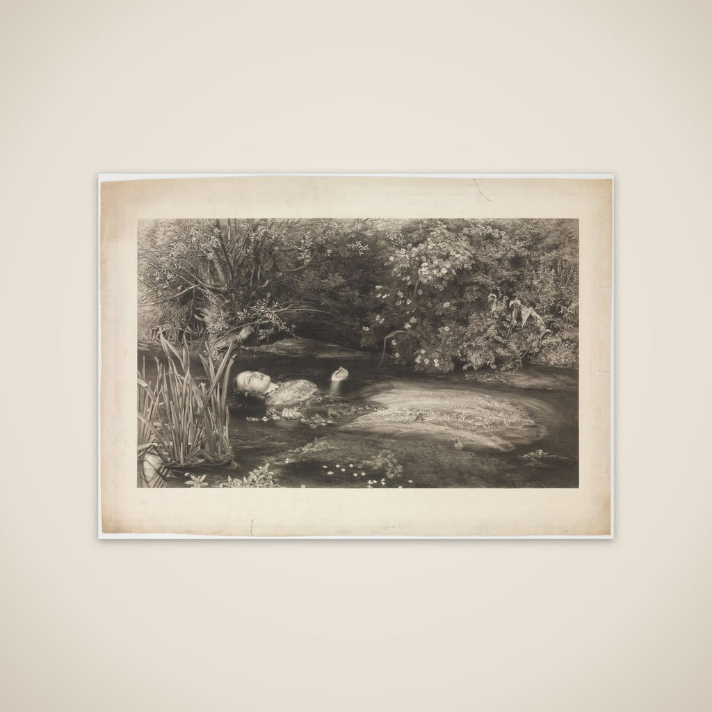 Ophelia (Shakespeare, Hamlet, Act 4, Scene 7) unframed print