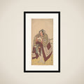 Kabuki Actor Ichikawa Danjūrō V in a Shibaraku (Stop Right There!) Role framed