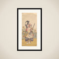 The Third Segawa Kikunojō in the Role of Soga no Gorō Tokimune framed