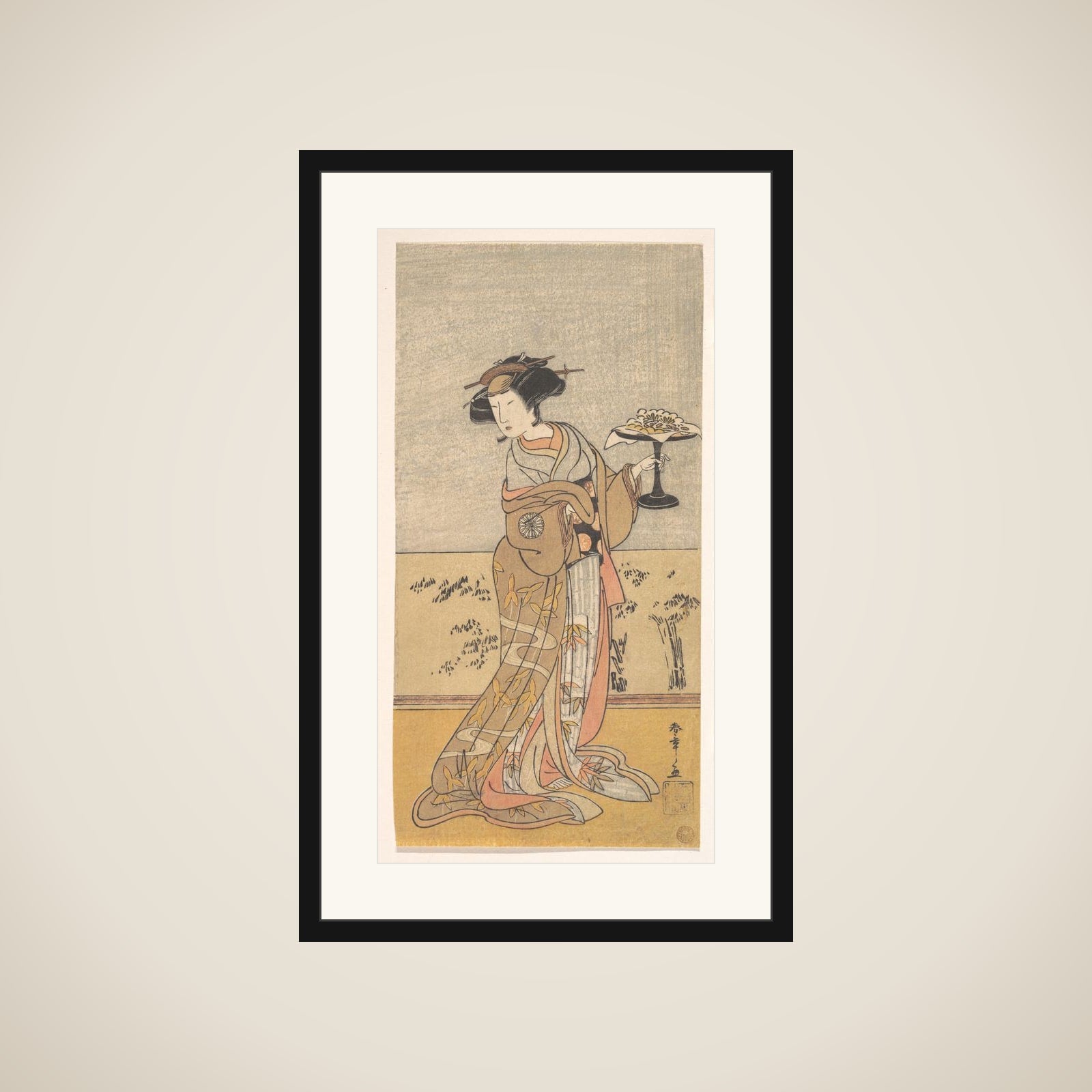Kabuki Actor Nakamura Tomijūrō framed