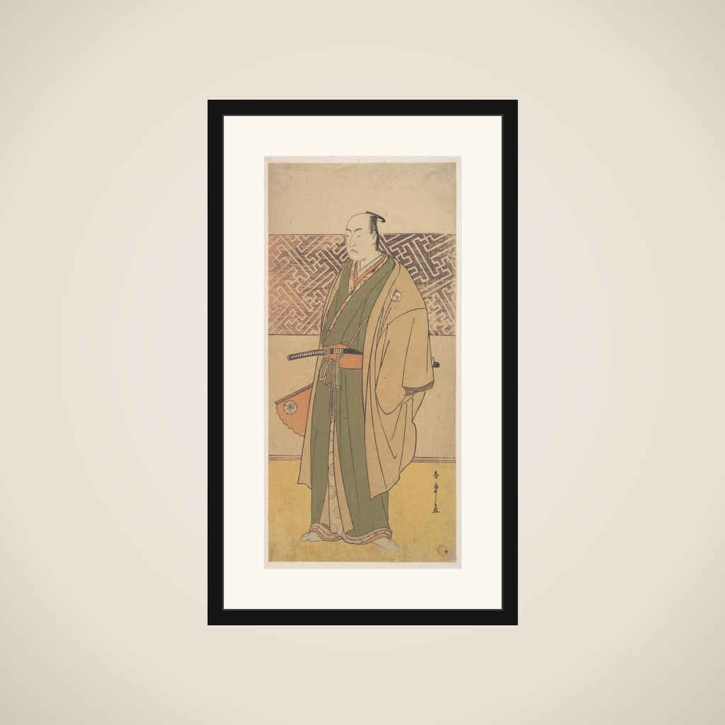 The Fourth Matsumoto Koshiro in the Role of Oboshi Yuranosuke framed