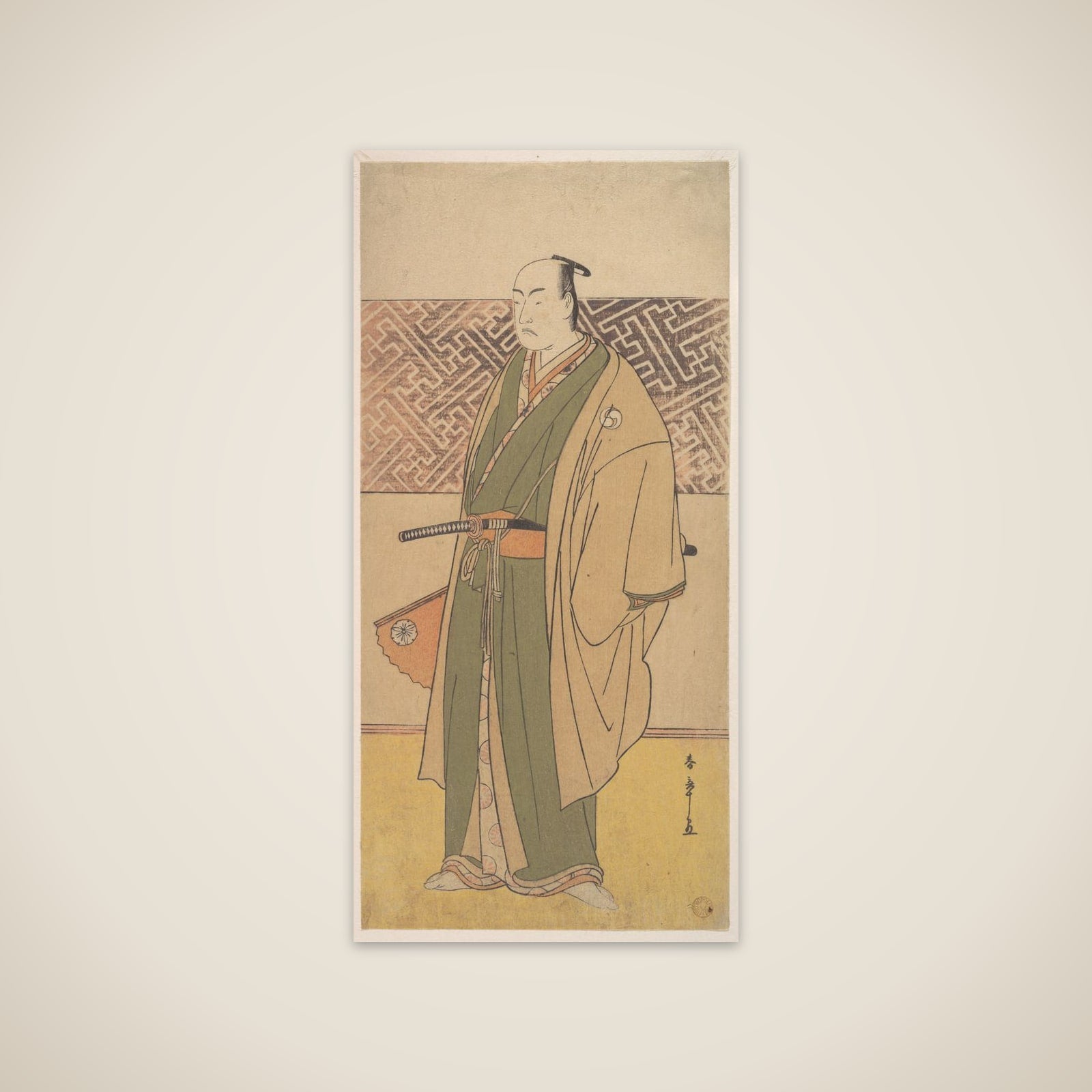 The Fourth Matsumoto Koshiro in the Role of Oboshi Yuranosuke unframed print