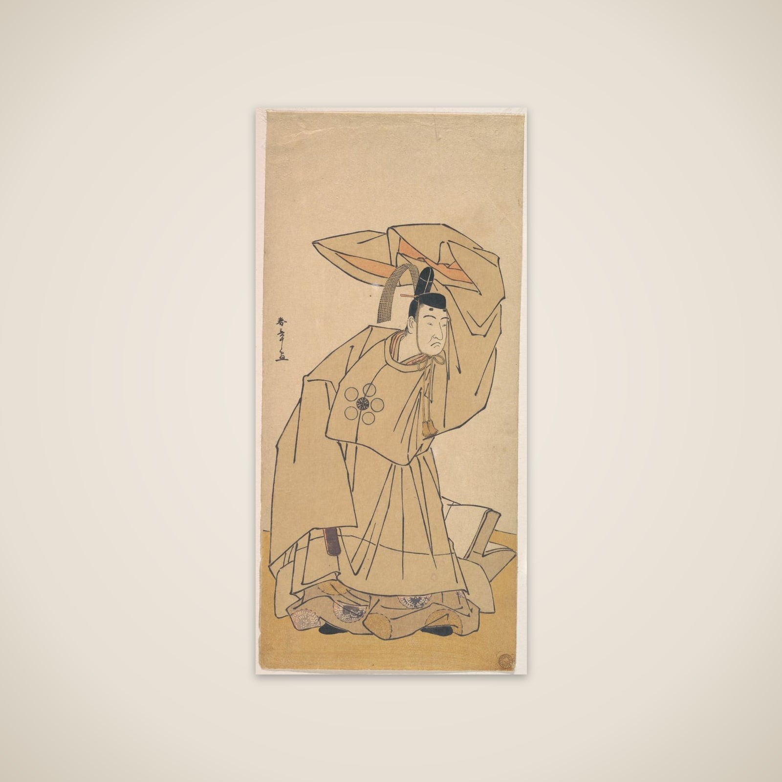 The First Nakamura Nakazo in the Role of Kanshojo unframed print