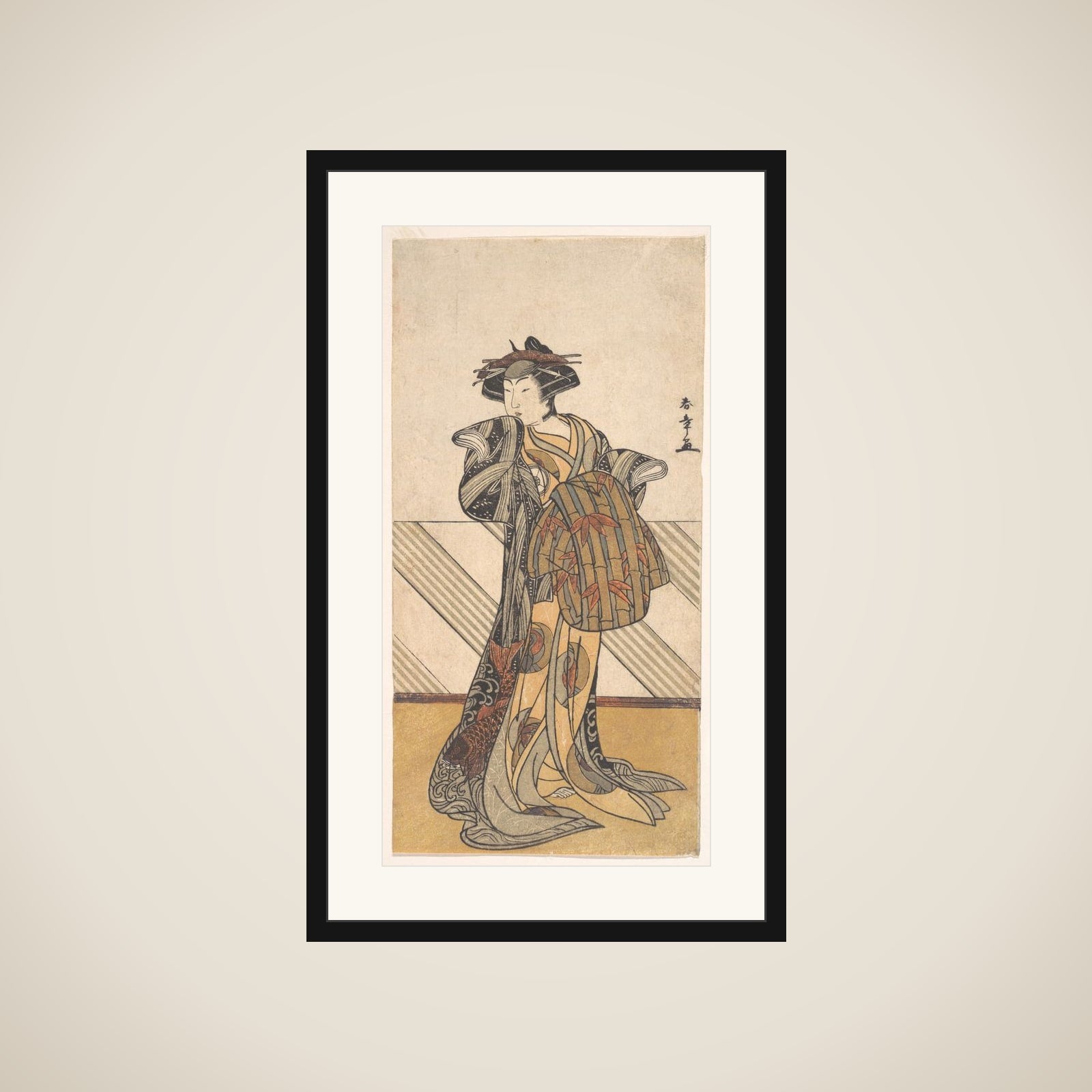 Kabuki Actor Iwai Hanshirō IV framed