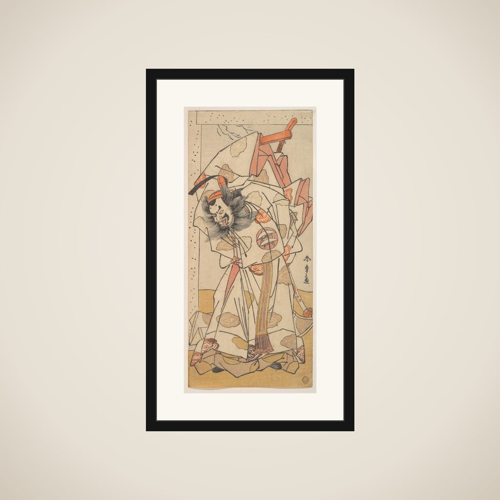 The Second Nakajima Mihoemon in the Role of Sadaijin Jihei framed