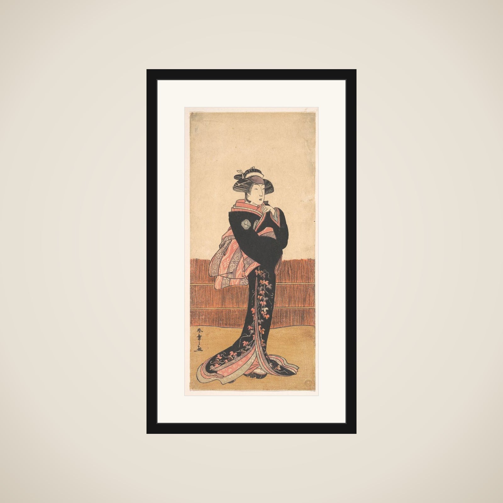 Kabuki Actor Azuma Tōzō III framed