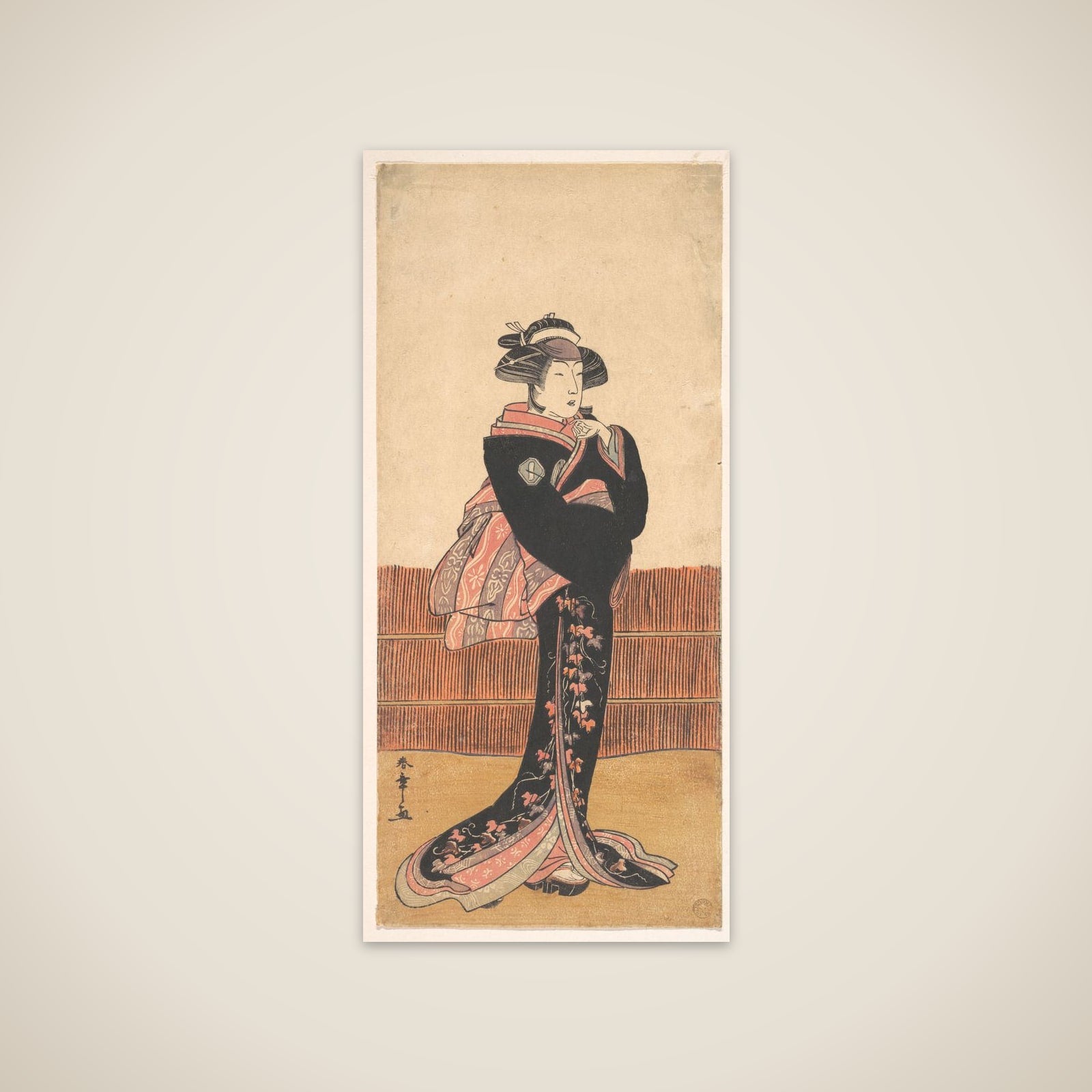 Kabuki Actor Azuma Tōzō III unframed print