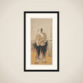 The Fourth Matsumoto Koshiro as a Man Standing on the Bank of a River framed