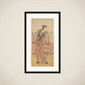 Onoe Matsusuke as a Samurai of the Fujiwara Clan framed