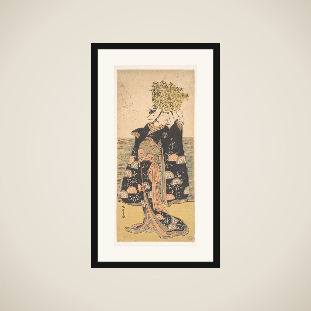 The First Nakamura Nakazo in the Role of the Ghost of Shiragiku framed