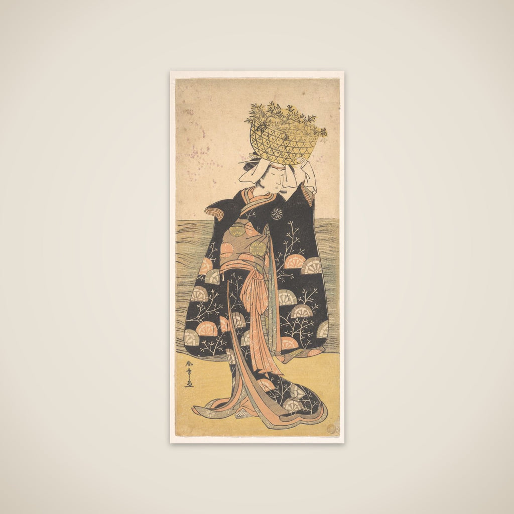 The First Nakamura Nakazo in the Role of the Ghost of Shiragiku unframed print