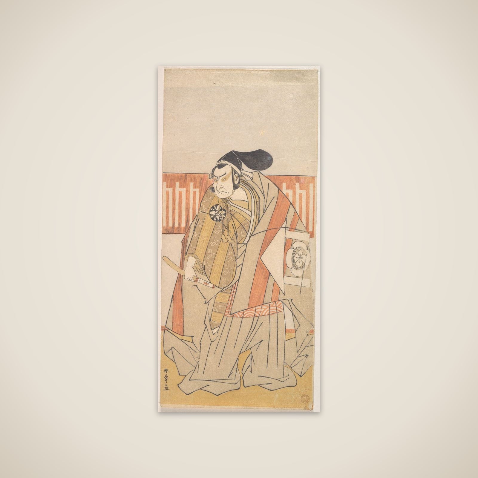 The First Nakamura Nakazo in the Role of Kudo Suketsune unframed print
