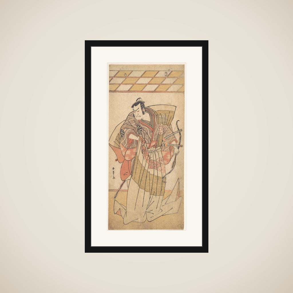The First Nakamura Nakazo as a Man of High Rank Attired in Naga-Bakama framed