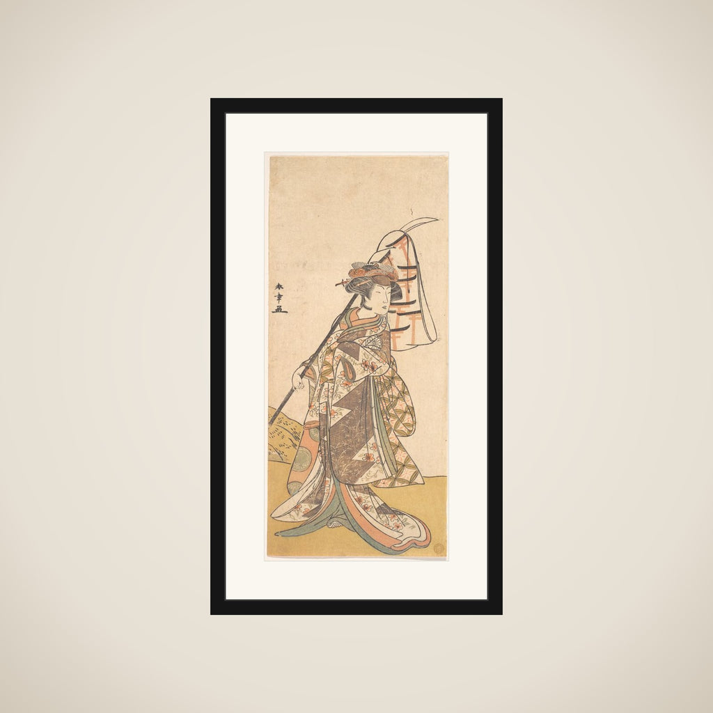 Kabuki Actor Segawa Kikunojō III framed
