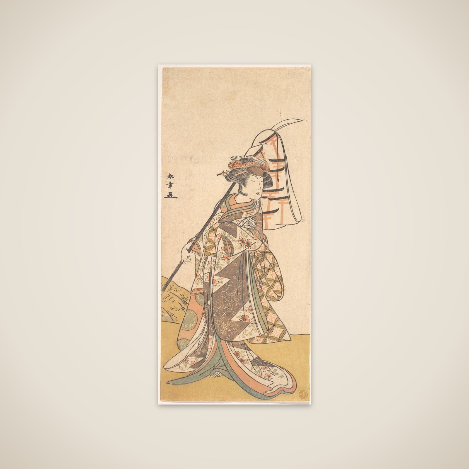 Kabuki Actor Segawa Kikunojō III unframed print