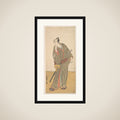 The Fourth Matsumoto Koshiro as an Otokodate Standing framed